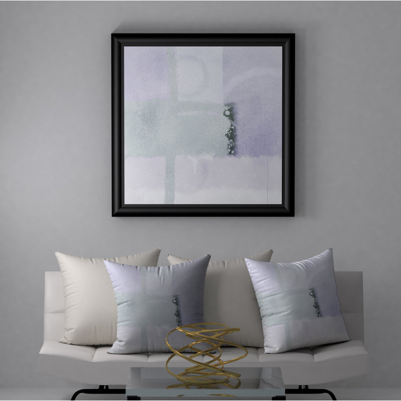Abstract Throw Pillow, 18" H x 18" W