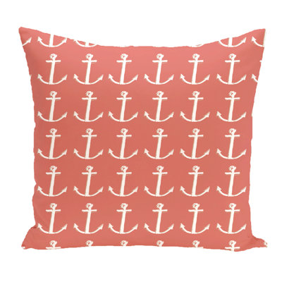 Anchors Outdoor Reversible Throw Pillow