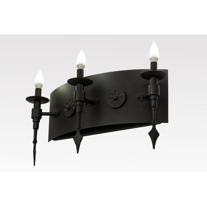 Rustic Lodge 3 - Light Candle Wall Light