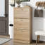 Armoire de rangement pour chaussures à 3 tiroirs, range-chaussures en bois à 3 niveaux pour vestibule