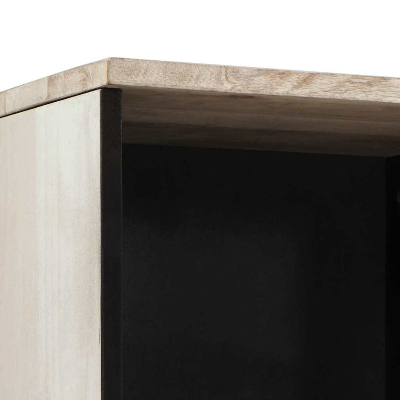 Solid Wood Bathroom Cabinet, White
