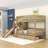 2 Drawers Twin Over Twin Bunk Bed With Storage Stair, Slide And Guardrails-1987659837