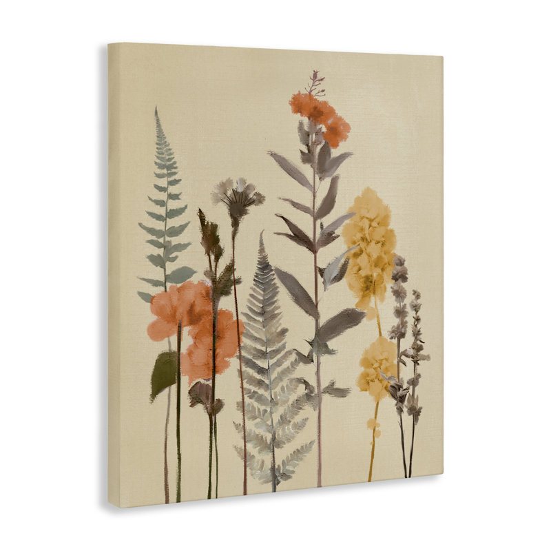 Automne, fougères fraîches, toile par Elizabeth Medley, H 30 po x l 24 po