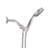 VEVOR 5-Setting High Pressure Handheld Shower Head, 3.5" Face with 59" Stainless Steel Hose, Brushed Nickel Adjustable Shower Head