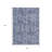 3' X 5' Blue And Ivory Abstract Washable Indoor Outdoor Area Rug