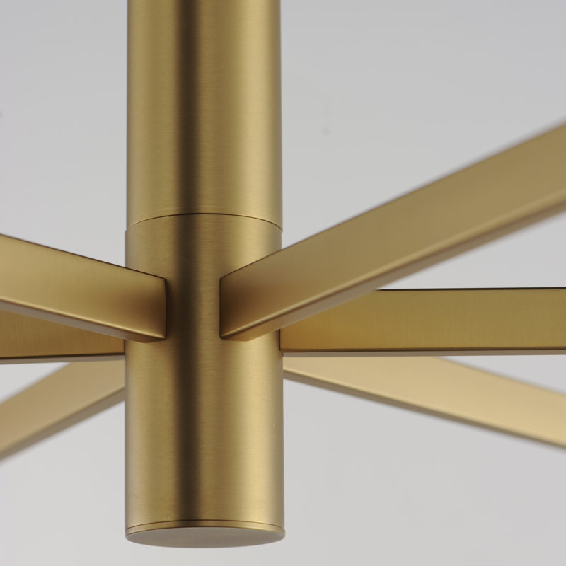 Ilene 6 - Light Dimmable Classic / Traditional Chandelier, Natural Aged Brass