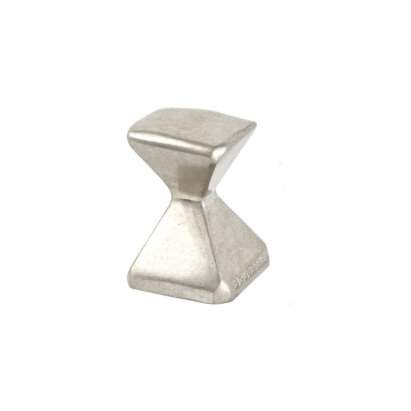 Forged 2 Square Knob, 0.625" H x 0.625" W x 1" D, Oil Rubbed Bronze