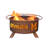 Collegiate Series 16" H x 30" W Steel Outdoor Fire Pit with Lid-20304567