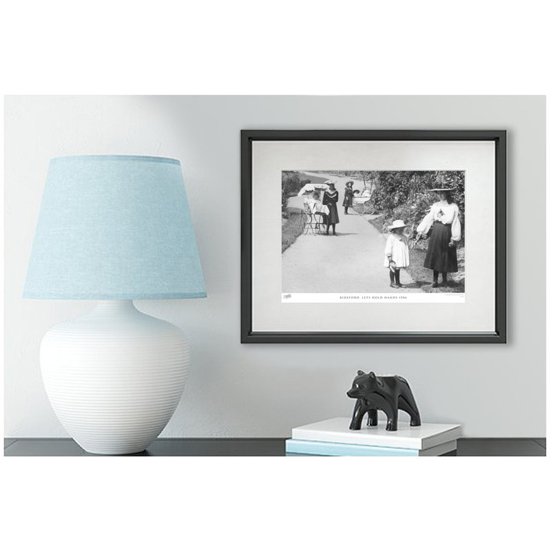 Bideford, Lets Hold Hands 1906 - Single Picture Frame Print, 28cm H x 36cm W x 2.3cm D
