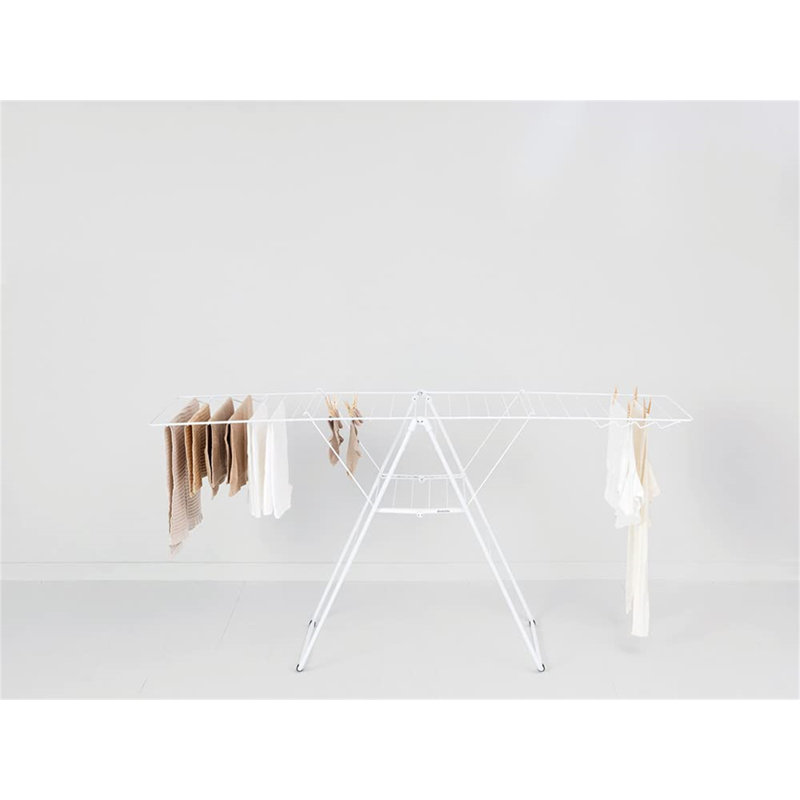 Brabantia Hangon 25 m Folding Drying Rack, White