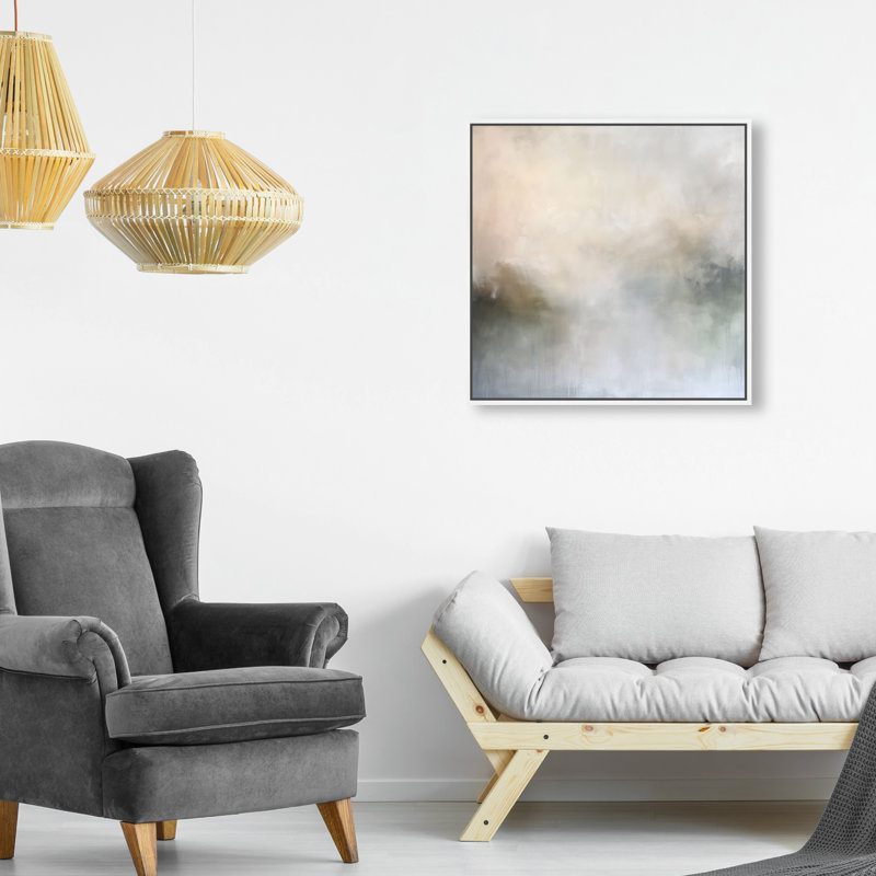 Blurred Realities Canvas Abstract Print by Oliver Gal, Black Frame, 12 x 12, 21"H x 21"W, White Frame