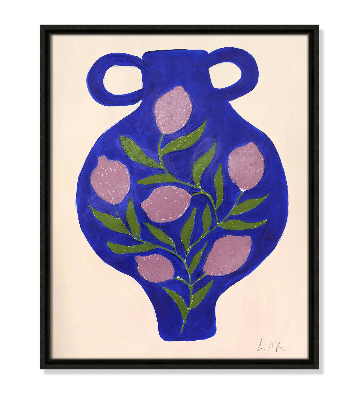 Vase No. 03 Print by Camilla Bergqvist, 21.5" H x 17.5" W, Espresso