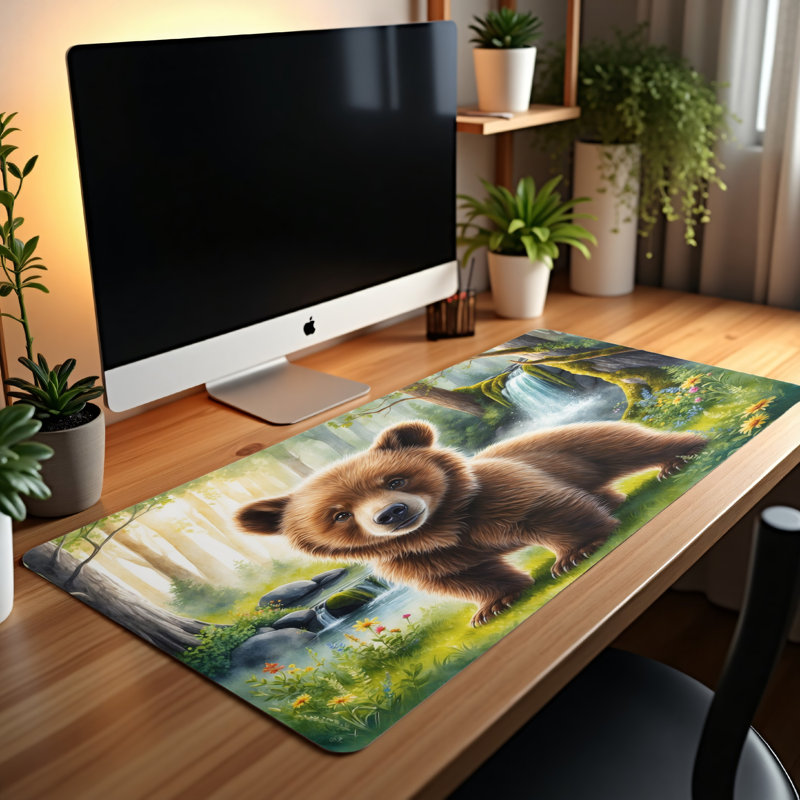 Polyester Desk Pad, 14.4x12.1