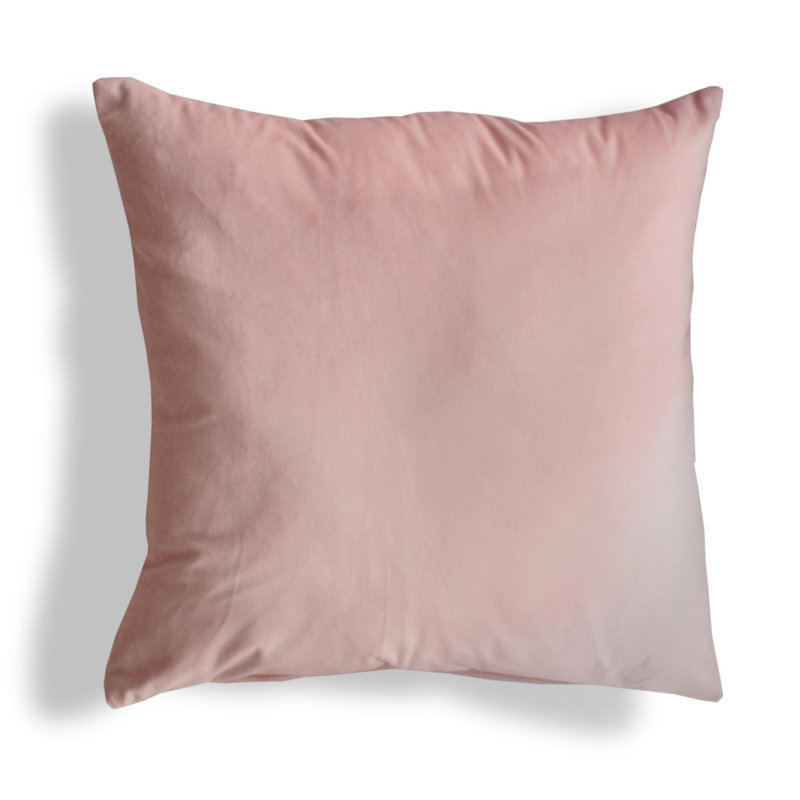 Nelia Square Cushion Cover, Light Pink