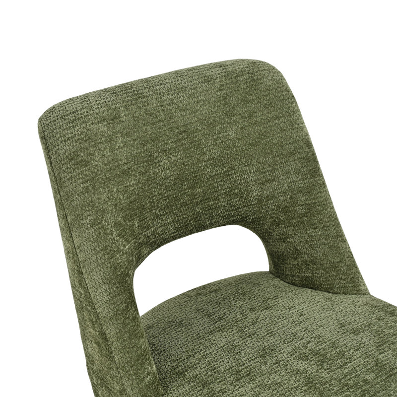  Upholstered Swivel Dining Chair, Green