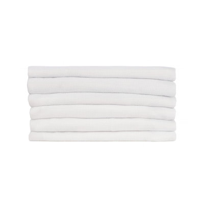 Foundations 6-pack Thermasoft Cotton Baby Blanket, White