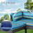 11 Pack Outdoor Patio Cushion Slipcovers, Waterproof Replacement Cushion Covers for Sectional Sofa Couch, Patio Furniture Seat Backrest Armrest Cushion Protector, Black (Covers Only, No Cushion Inserts)-129539769