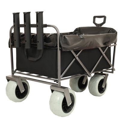 Chariot de pêche avec porte-cannes