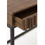 Aigne Solid Wood Top Metal Base Writing Desk