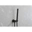 Douche de salle de bain murale noire matte - avec pomme de douche à pluie haute en acier inoxydable de 10 po et douche à main, ensemble de tête de valve à 2 voies