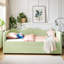 Lit de jour rembourré avec couchette Harper, poche de rangement latérale Harper-2037409958-2037410138