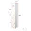 70.87" H Tall Bathroom Storage Cabinet With 2 Doors And 2 Drawer, Narrow Storage Unit, Adjustable Shelves, Floor Cabinet For Bathroom, Living Room, Entryway, Kitchen, White