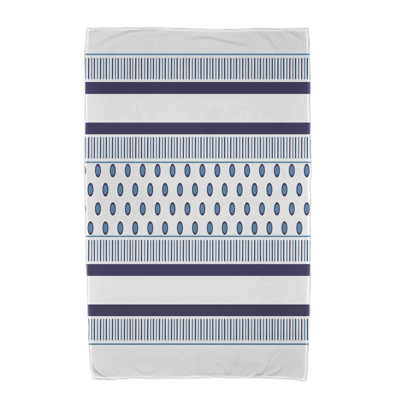 Malcho Beach Towel, Navy Blue/Light Blue