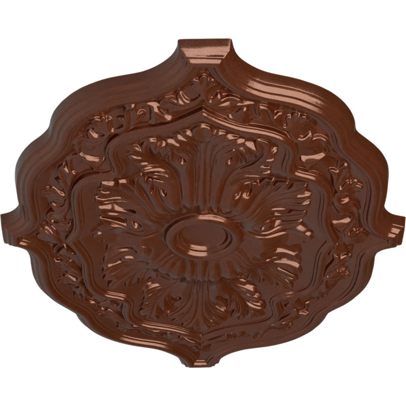 Médaillon de plafond 36 po x l 26 po x P 1 1/2 po, Pièce de cuivre