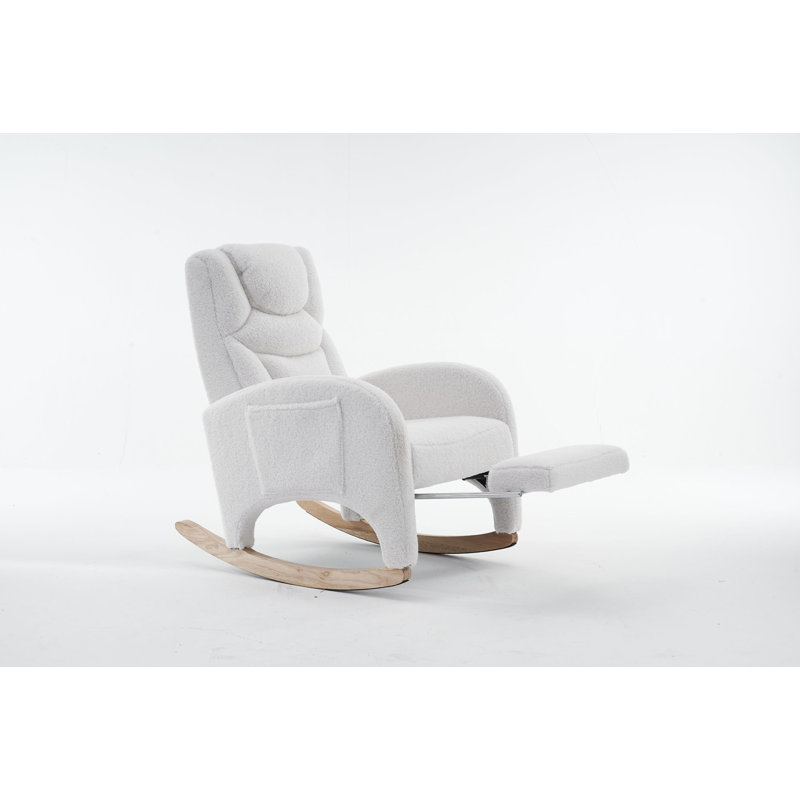 Chaise berçante Teddy, Ivoire