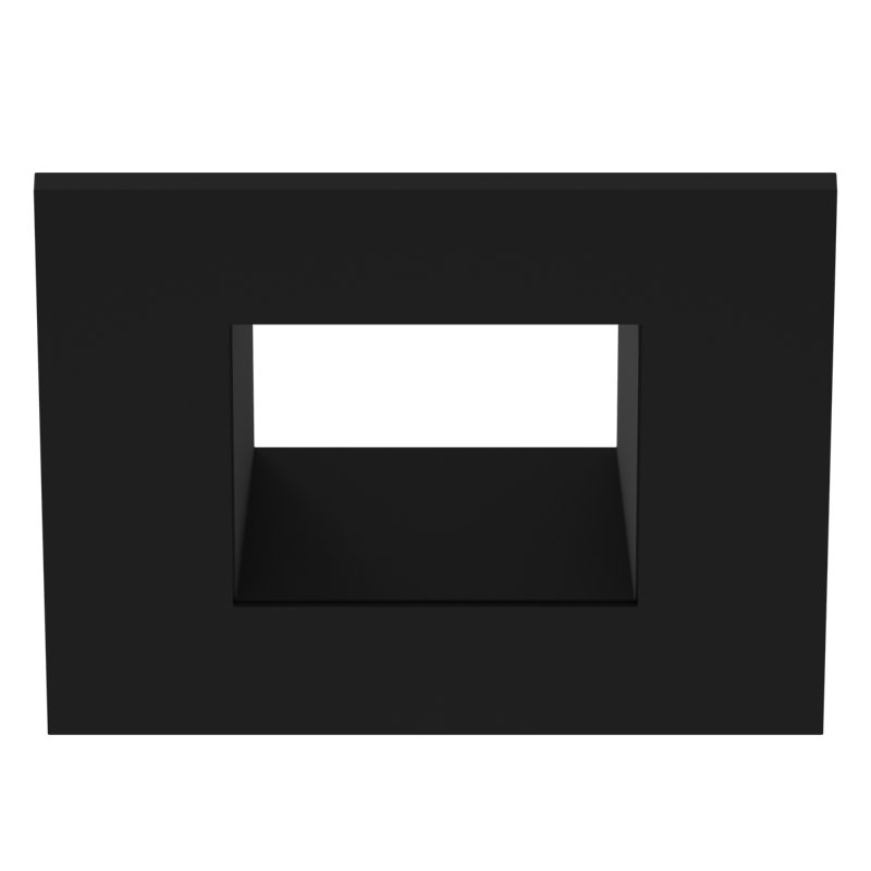 Garniture encastrée réglable 3 po Eco-Downlight, Noir