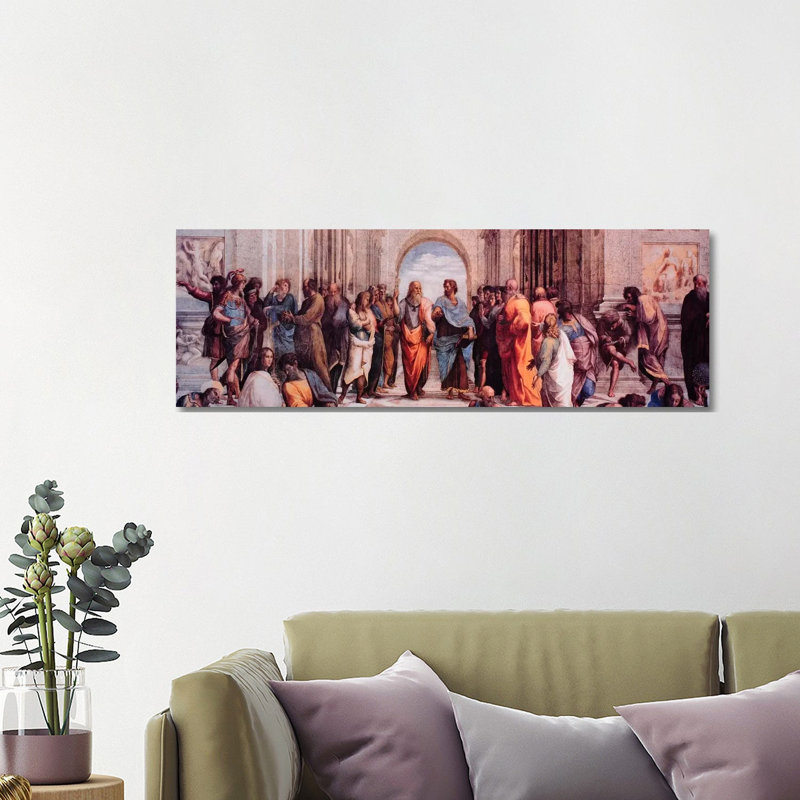 School Of Athens by Raphael - Wrapped Canvas Painting, 121.92 cm H x 40.64 cm W x 1.91 cm D