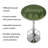 Round Metal Base Dining Table