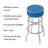 Swivel Upholstered Counter Stool with Metal Frame