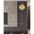 34.65" Golden Metal Wall Clocks