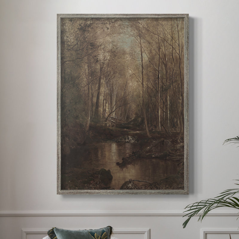 Reproduction encadrée rétro en bois massif III, H 11 po x l 9 po