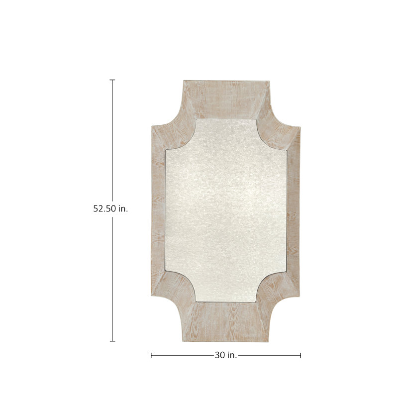 Farris Mirror - White, Silver