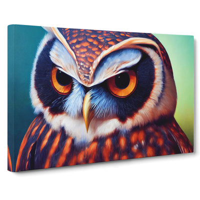 Brilliant Owl - Wrapped Canvas Print