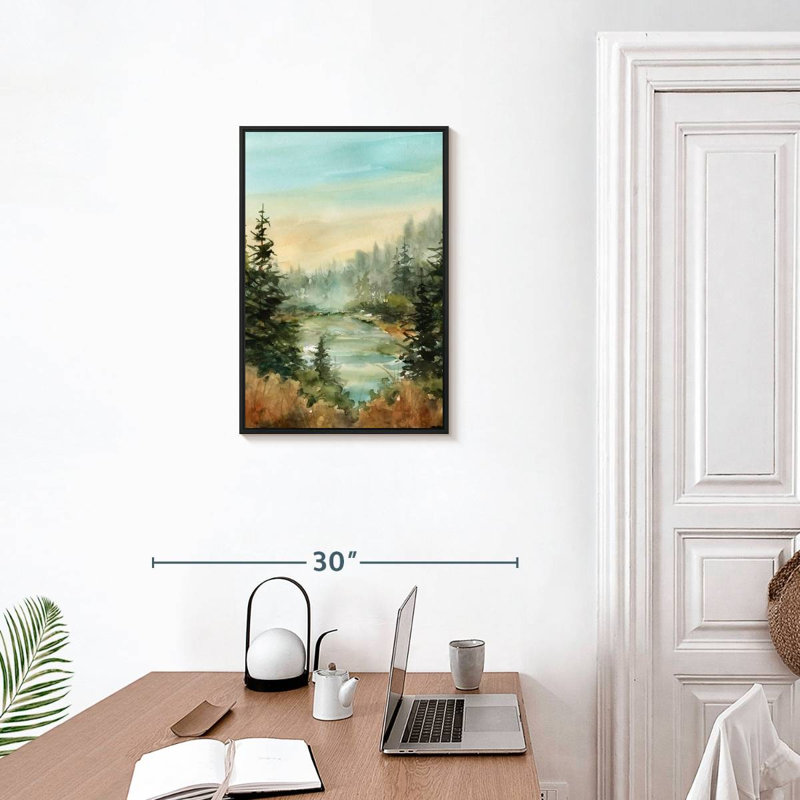 Forest Favorite Spot, Cadre flottant noir, 17 po x 25 po