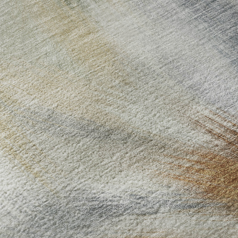 Tapis abstrait lavable à la machine de qualité supérieure Mayfield AMF2096, 1 pi 8 po x 2 pi 6 po, Beige