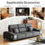 Upholstered 43.56 " Fabric Power Reclining Sectional