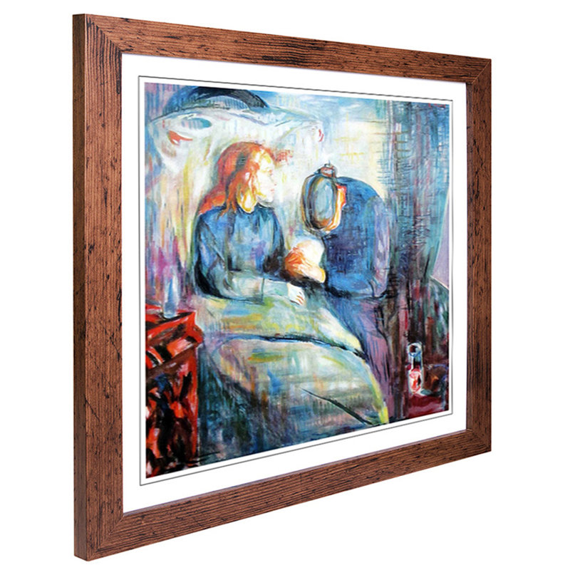Edvard Munch - Single Picture Frame Painting, Walnut