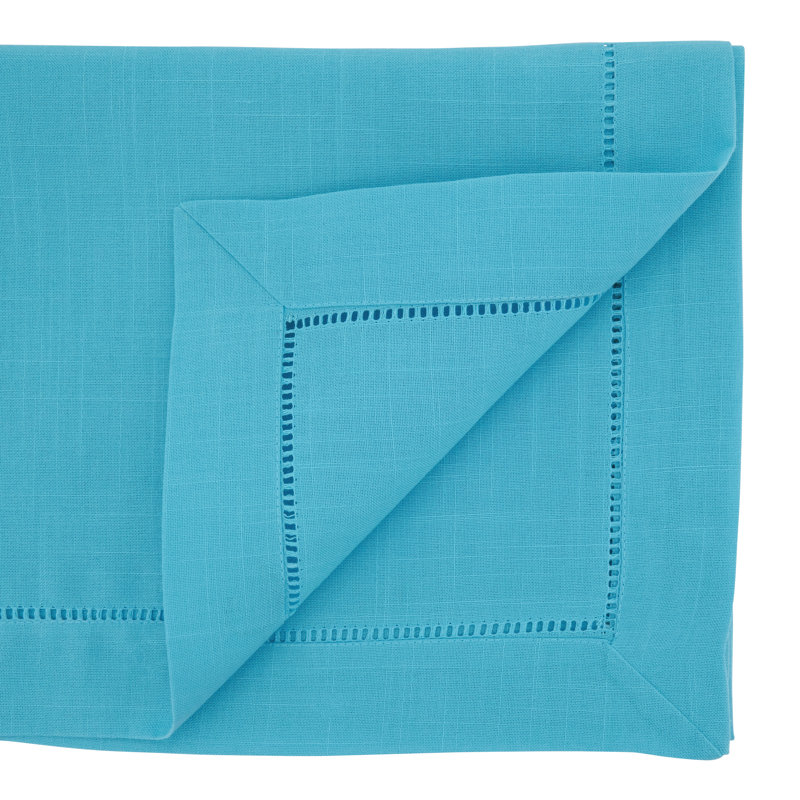 Chemin de table Emmeline, L 80 po x l 16 po, Turquoise