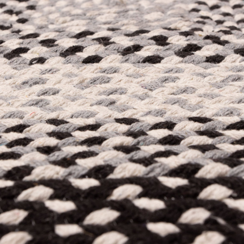 Tapis noir et blanc Waterbury Farmhouse, Rectangle 2 pi x 3 pi