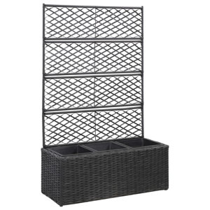 Freeport Park Newsome Rattan Planter Box with Trellis & Reviews ...