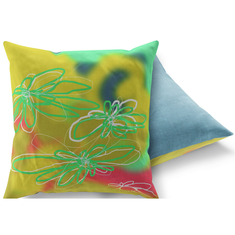 Floral Throw Pillow