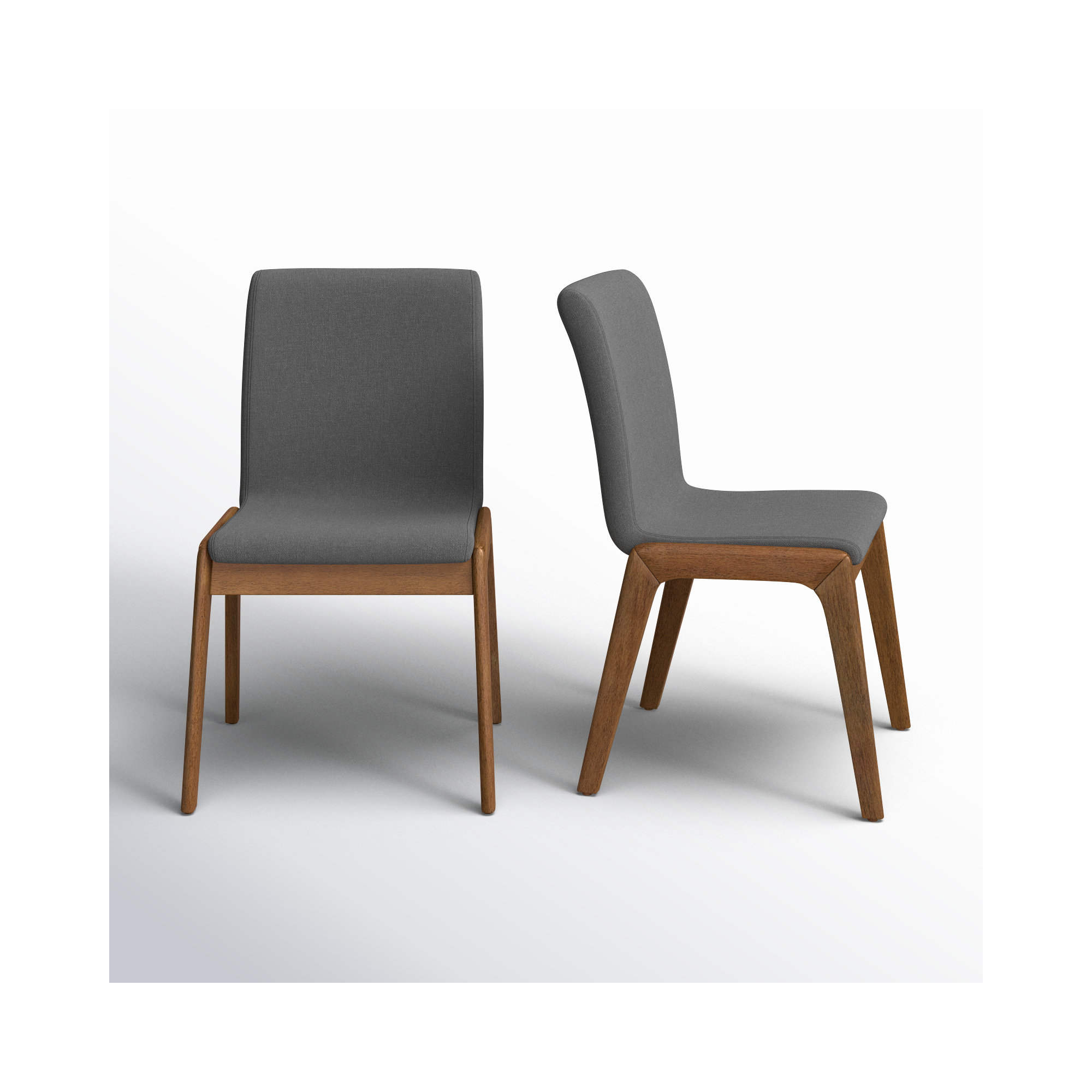 Nelda 18.5" Wide Dining Chair, Dark Gray