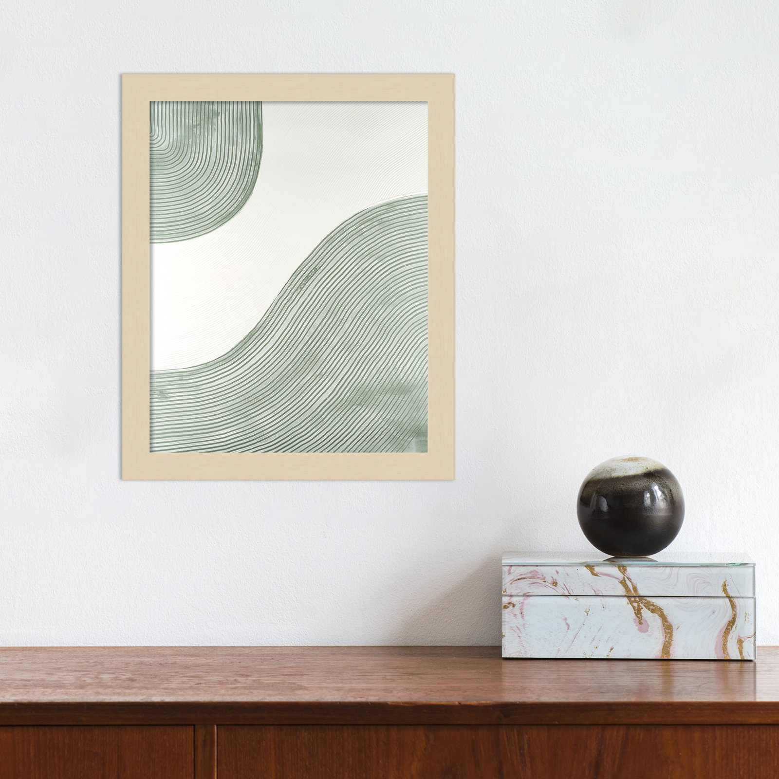 Get Going by Vanna Lam, 13" H x 11" W x 1" D, Brown