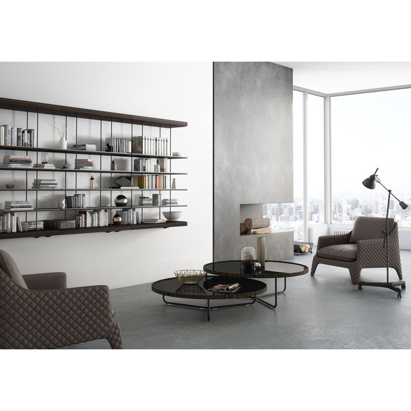 Bayard Solid Wood Etagere, Chateau Gray