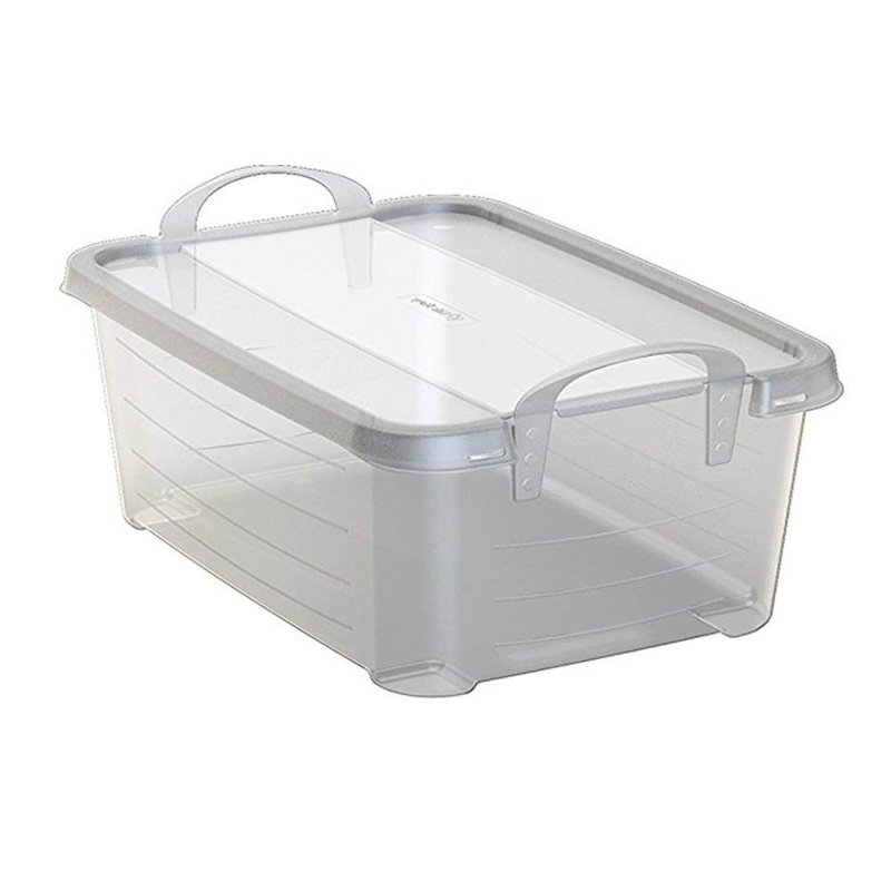 Ensemble de bacs de rangement empilables en plastique 14 pte