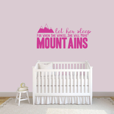 Adhésif décoratif « let it sleep » lorsqu’il se réveillera